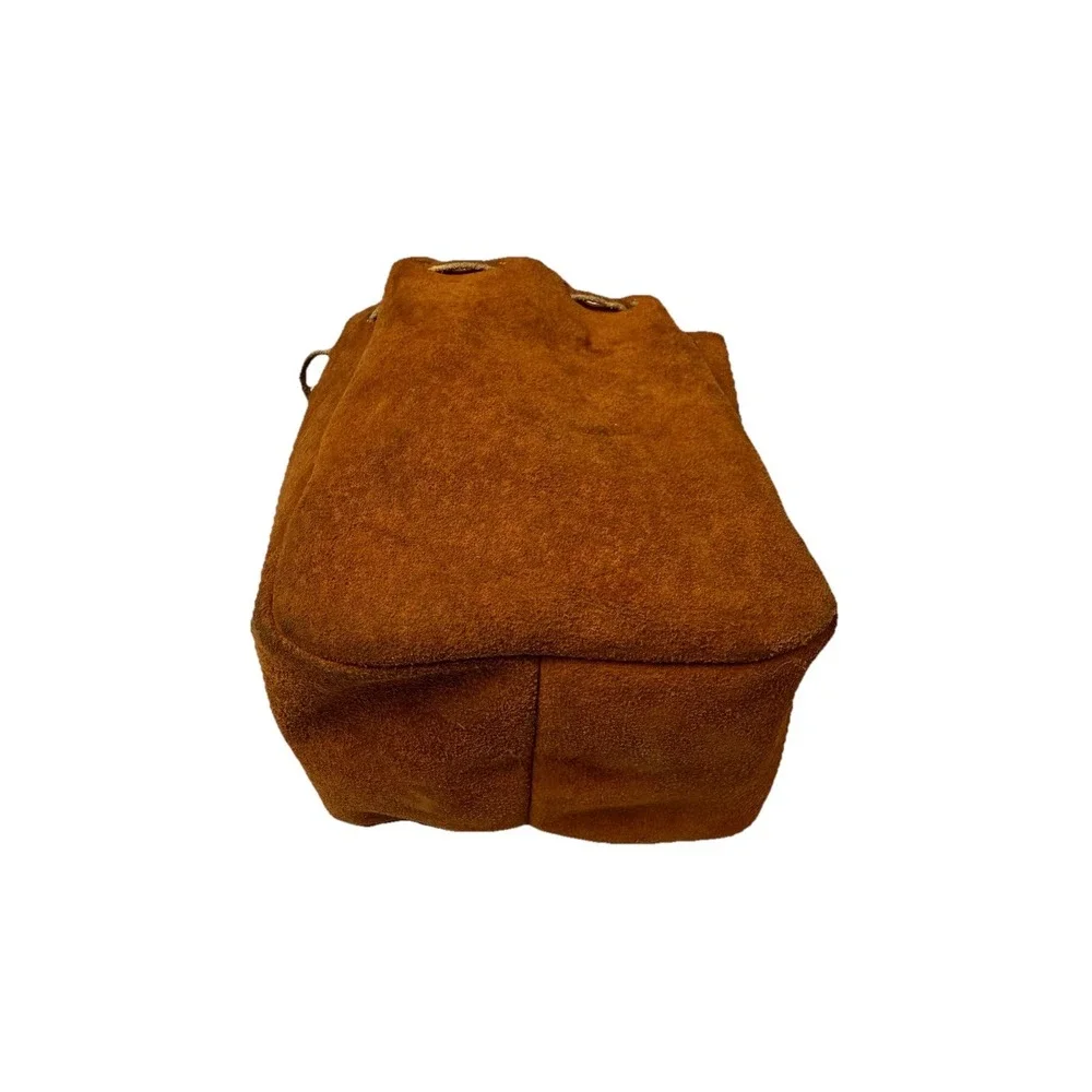 Vintage Leather Shell Ammunition Drawstring Pouch Bag Fishing Reel Case 3j1